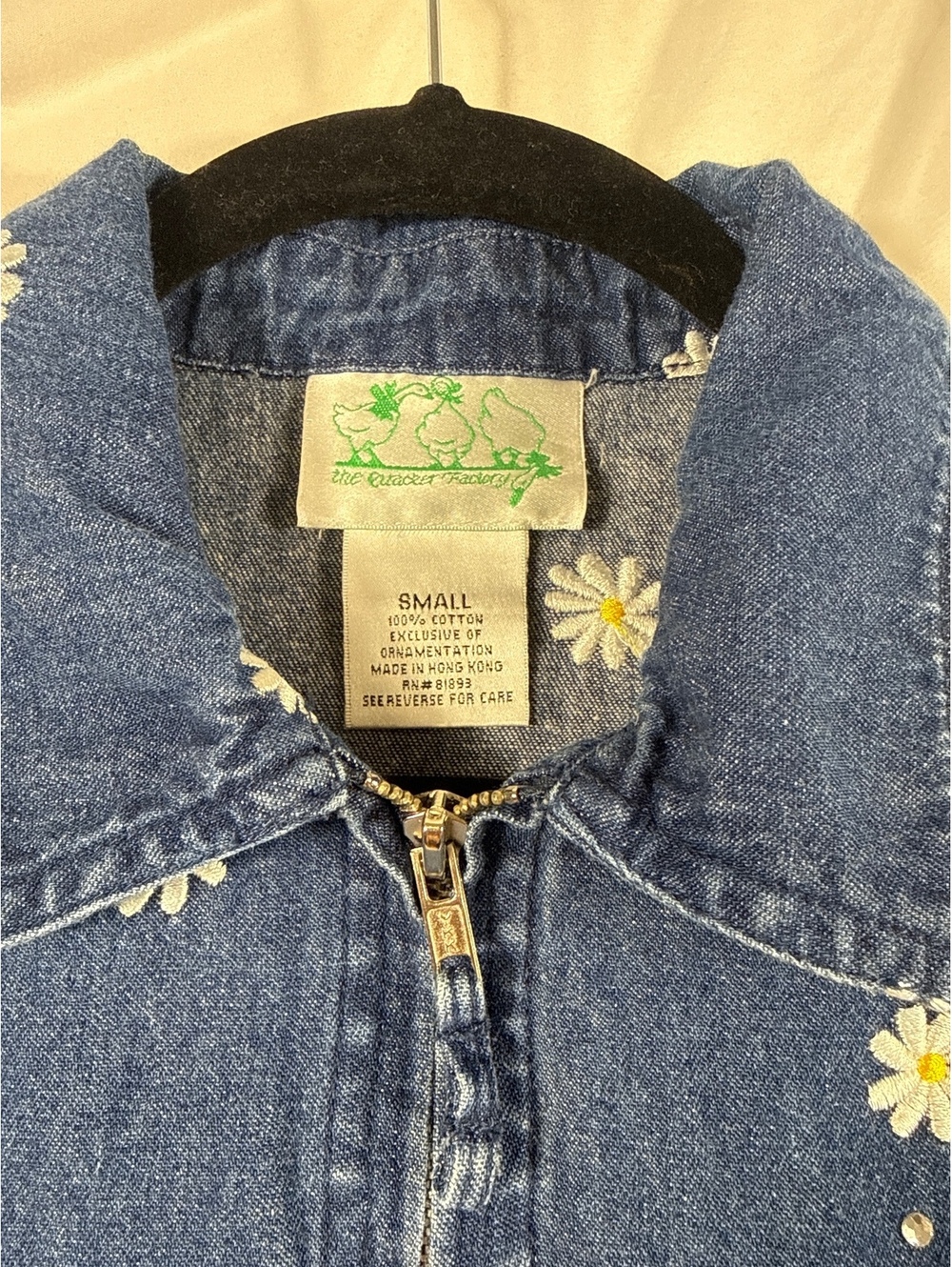 Women’s The Quacker Factory Zipper Top Size Small - Picture 3 of 8
